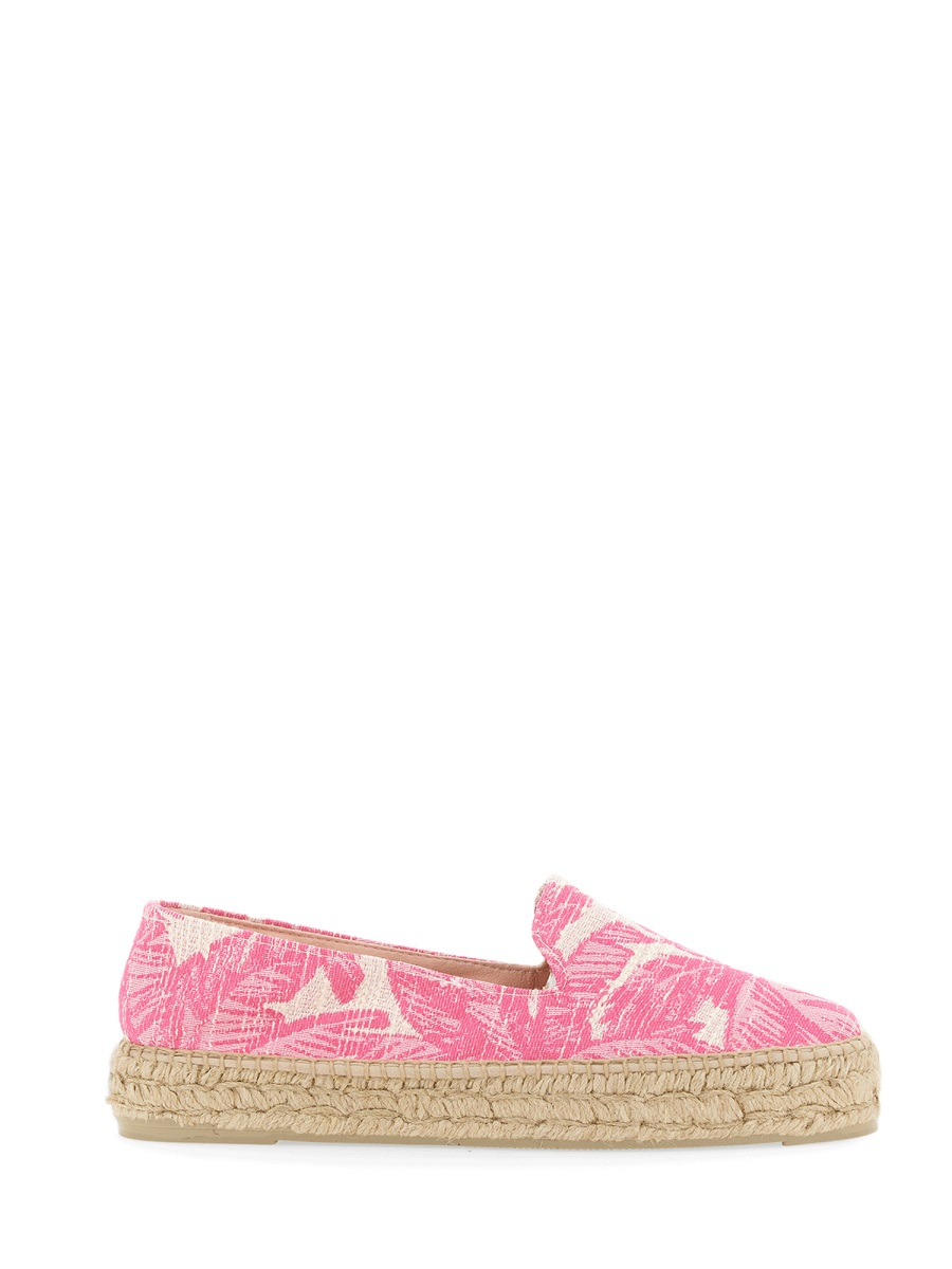 [MANEBI] Flat shoes SS23 G4.7D0_COTTONJACQUARDPINKCREAM
