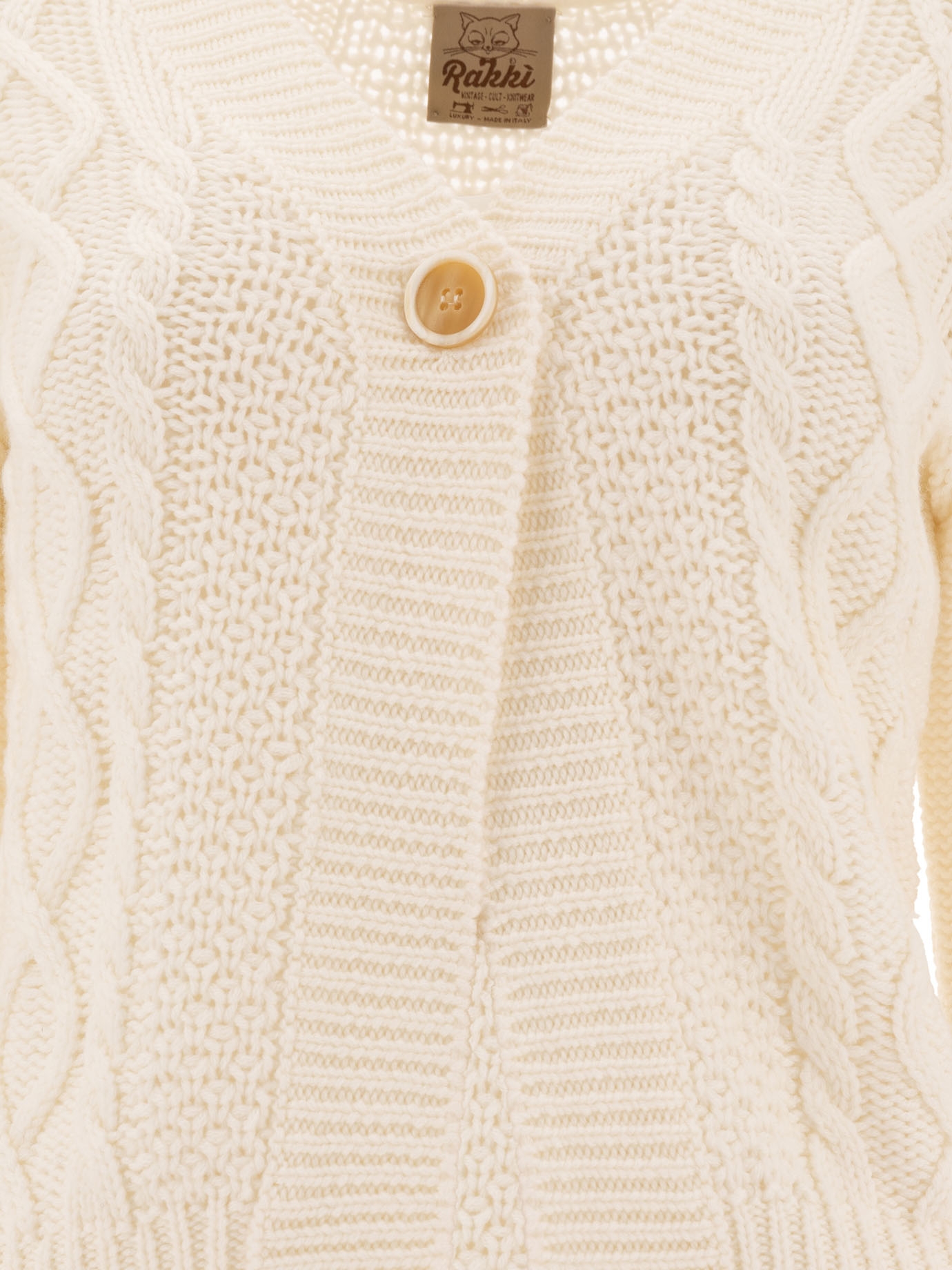 [Rakki] Cardigan FW25 SOUFFLE CARDIGAN WVBIANCO LANA