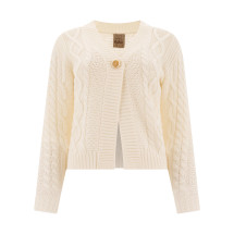 [Rakki] Cardigan FW25 SOUFFLE CARDIGAN WVBIANCO LANA