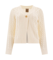 [Rakki] Cardigan FW25 SOUFFLE CARDIGAN WVBIANCO LANA