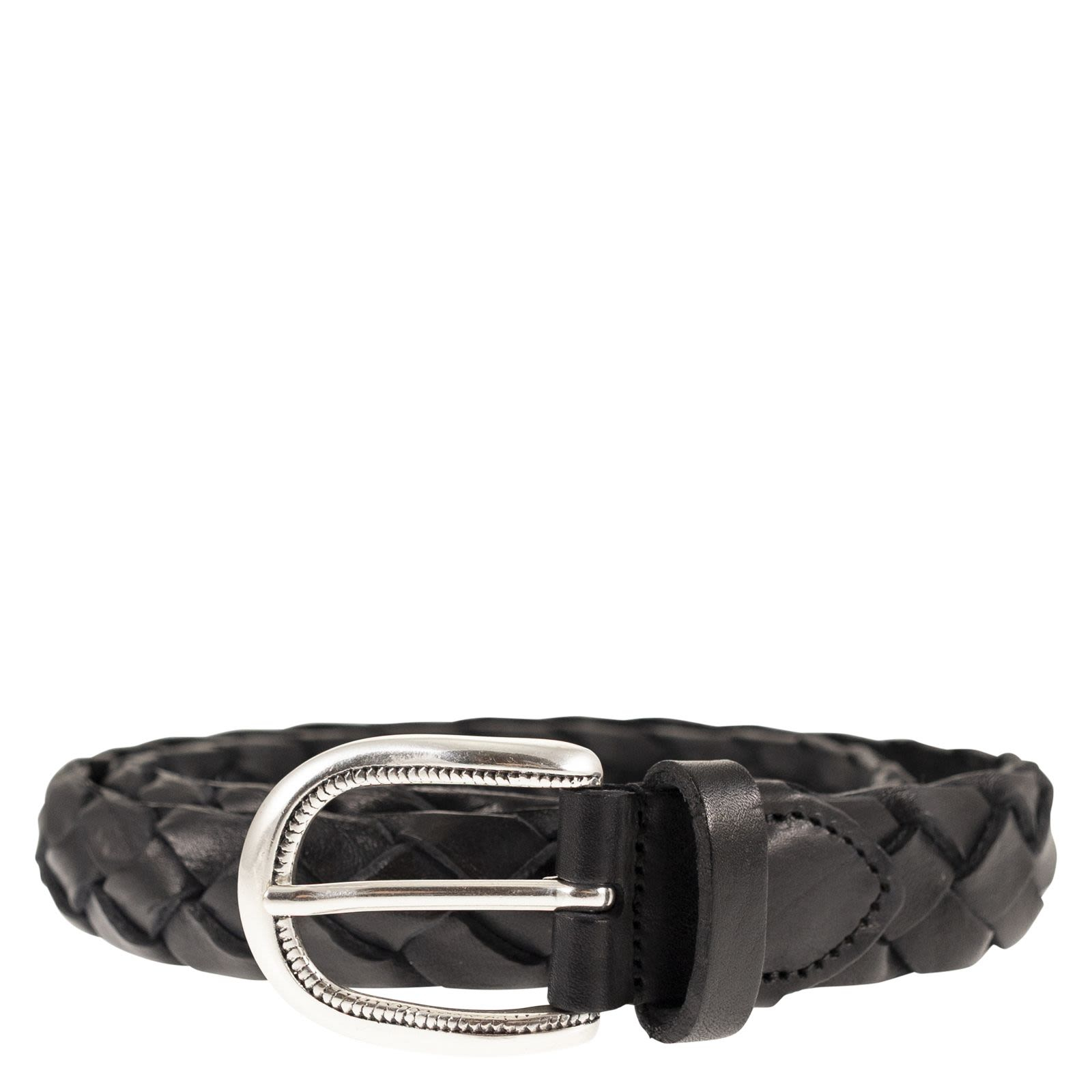[ALBERTO LUTI] Belt SS26 TRECCIA 030 NEW NERO