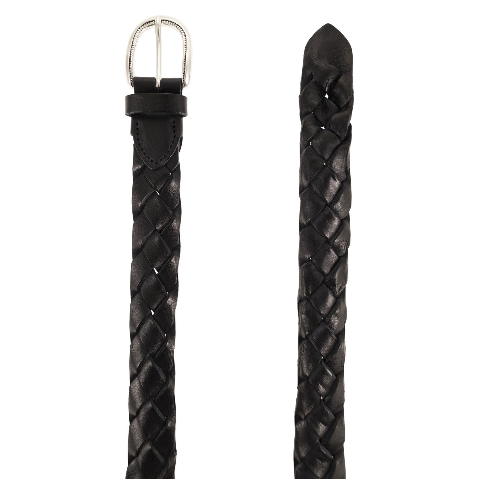 [ALBERTO LUTI] Belt SS26 TRECCIA 030 NEW NERO