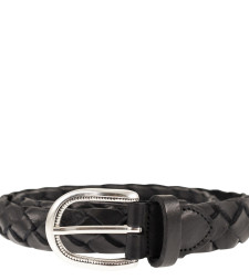 [ALBERTO LUTI] Belt SS26 TRECCIA 030 NEW NERO