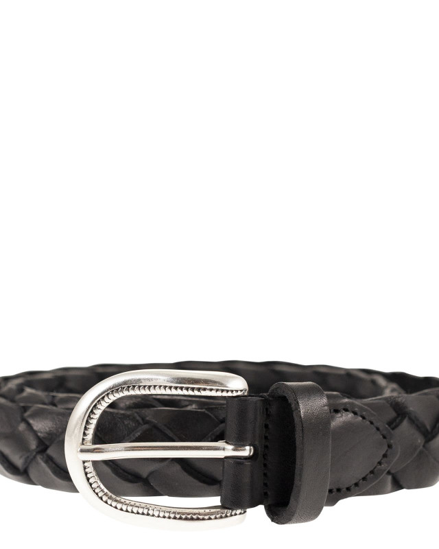 [ALBERTO LUTI] Belt SS26 TRECCIA 030 NEW NERO