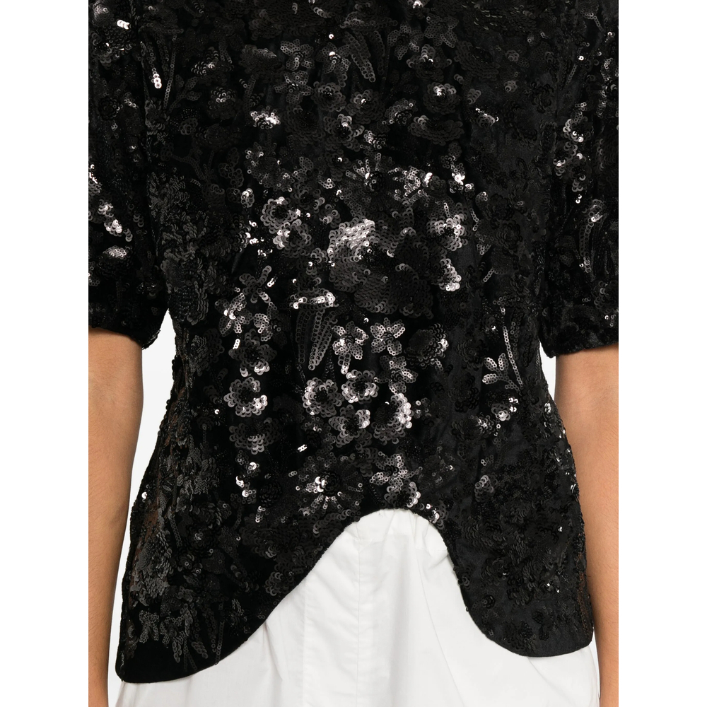 [Niccolò Pasqualetti] T-shirts Short Sleeve FW25 T010 ONDA BLACK