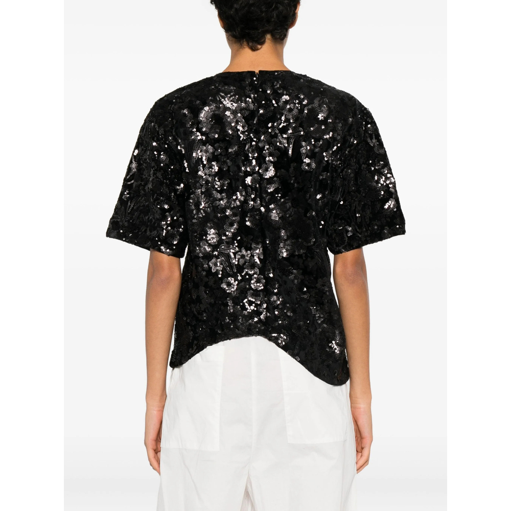 [Niccolò Pasqualetti] T-shirts Short Sleeve FW25 T010 ONDA BLACK