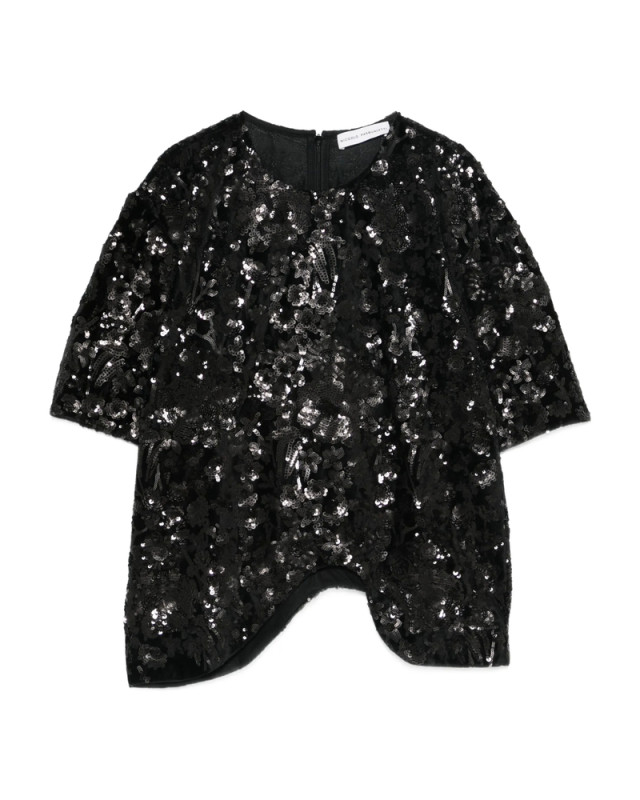 [Niccolò Pasqualetti] T-shirts Short Sleeve FW25 T010 ONDA BLACK