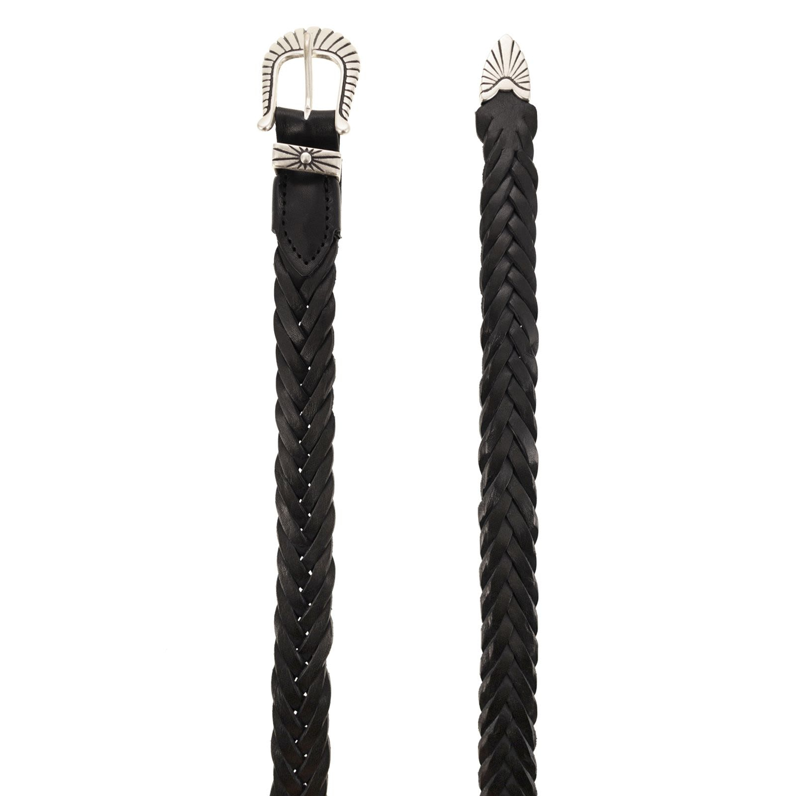 [ALBERTO LUTI] Belt CO TRECCIA 025 NERO