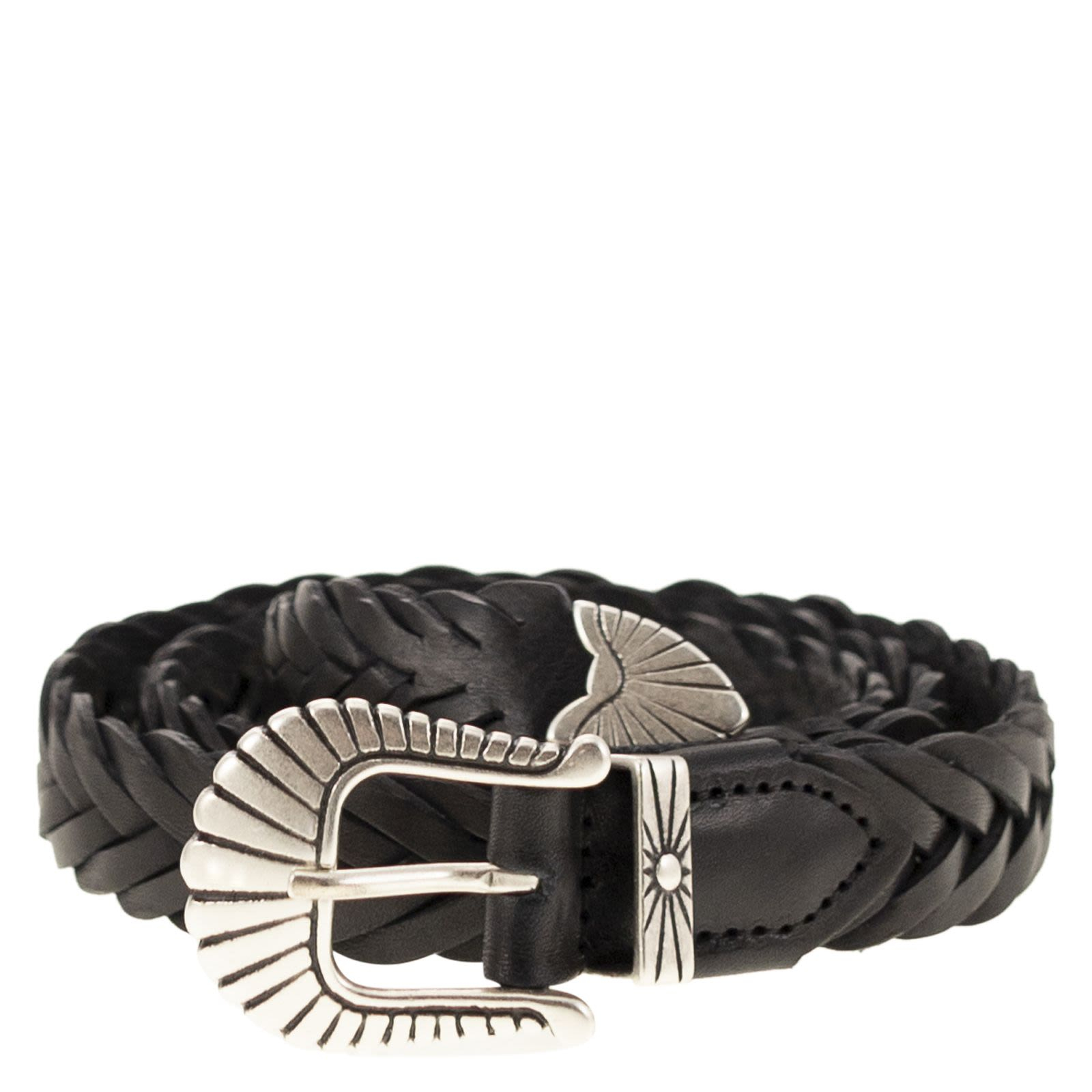 [ALBERTO LUTI] Belt CO TRECCIA 025 NERO