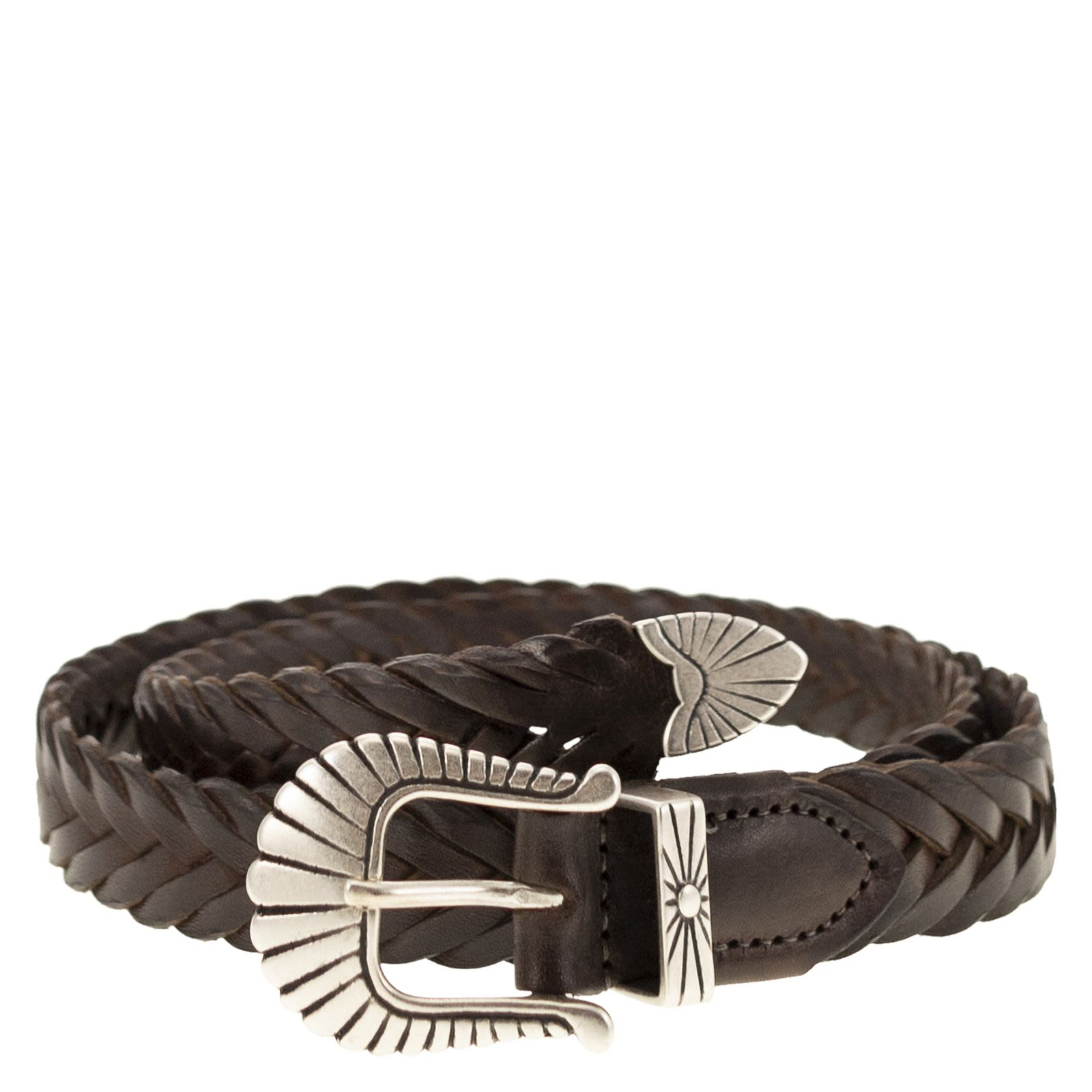 [ALBERTO LUTI] Belt CO TRECCIA 025 MORO