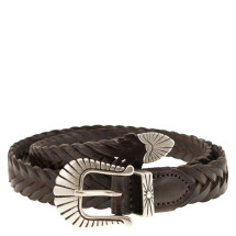 [ALBERTO LUTI] Belt CO TRECCIA 025 MORO