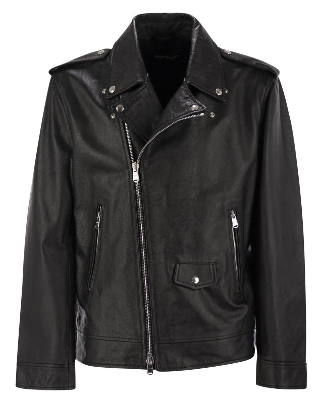 [Dondup] Leather Jacket SS25 UJ942PL0404UXXXDU 999