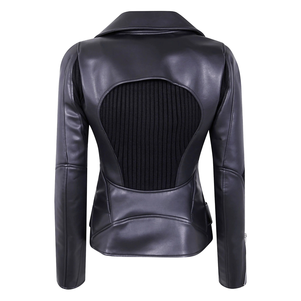 [Junya Watanabe] Leather Jacket FW25 JP-J007  BLACK