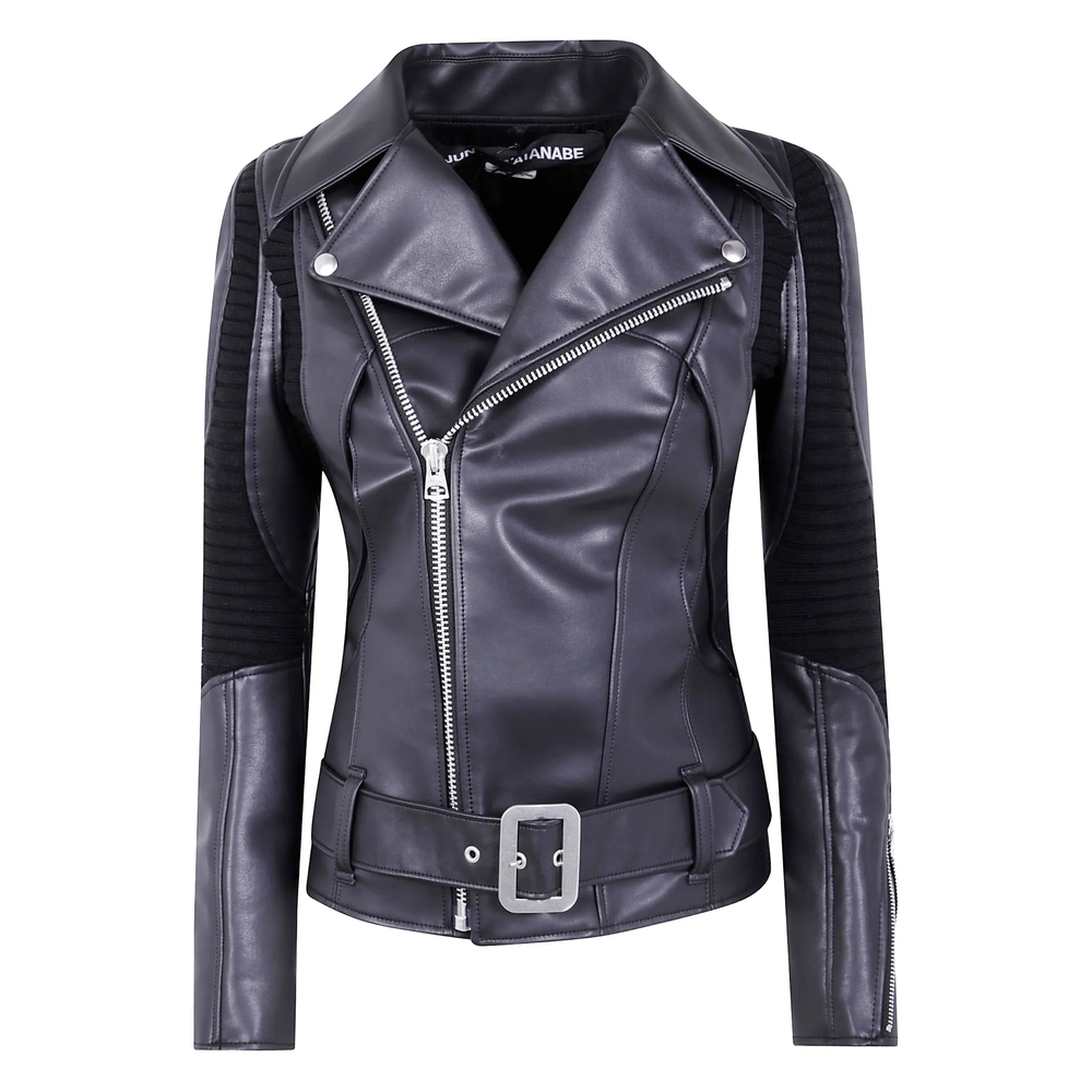 [Junya Watanabe] Leather Jacket FW25 JP-J007  BLACK