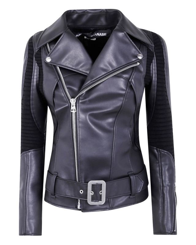 [Junya Watanabe] Leather Jacket FW25 JP-J007  BLACK