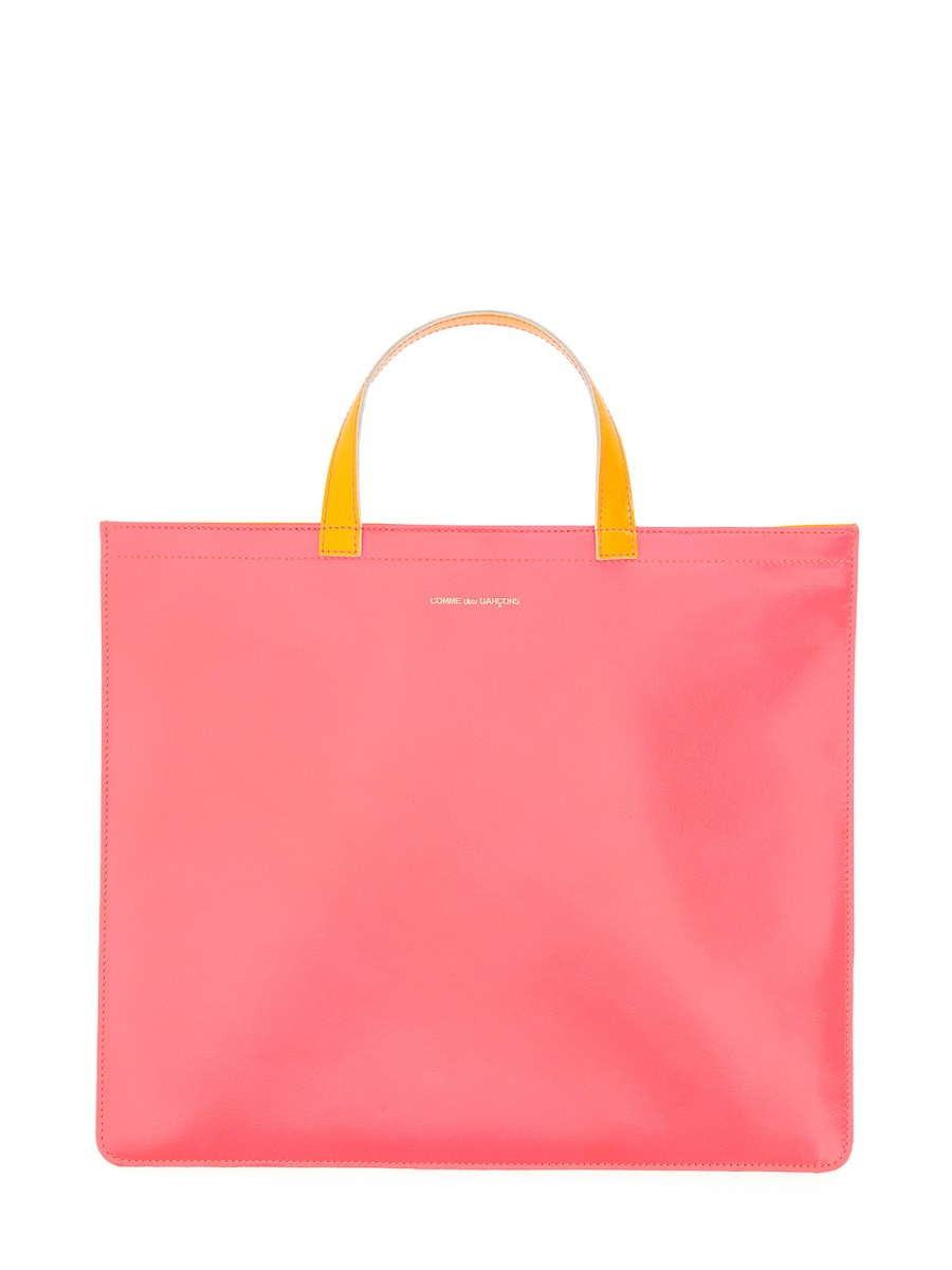 [COMME DES GARCONS WALLET] Tote bag FW23 SA9000SF_PINK/YELLOW