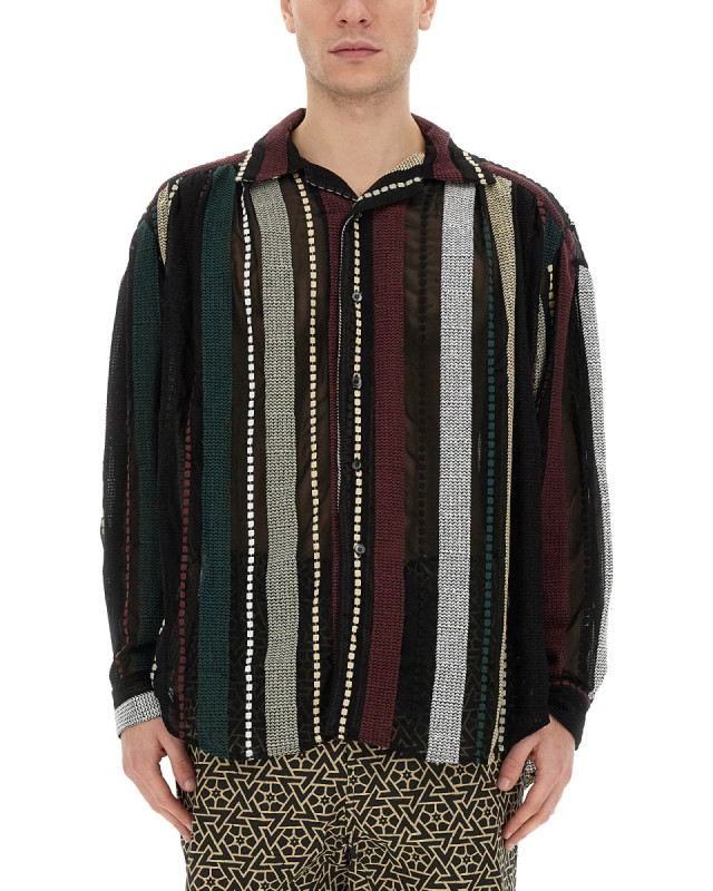 [AiE] Shirts Long Sleeve FW23 NS941_A-BLACK/MULTI