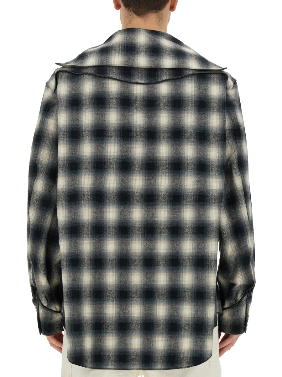 [AiE] Shirts Long Sleeve FW23 NS946_A-BLACK/WHITE