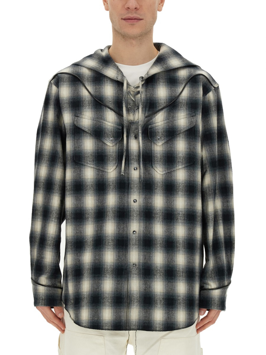 [AiE] Shirts Long Sleeve FW23 NS946_A-BLACK/WHITE