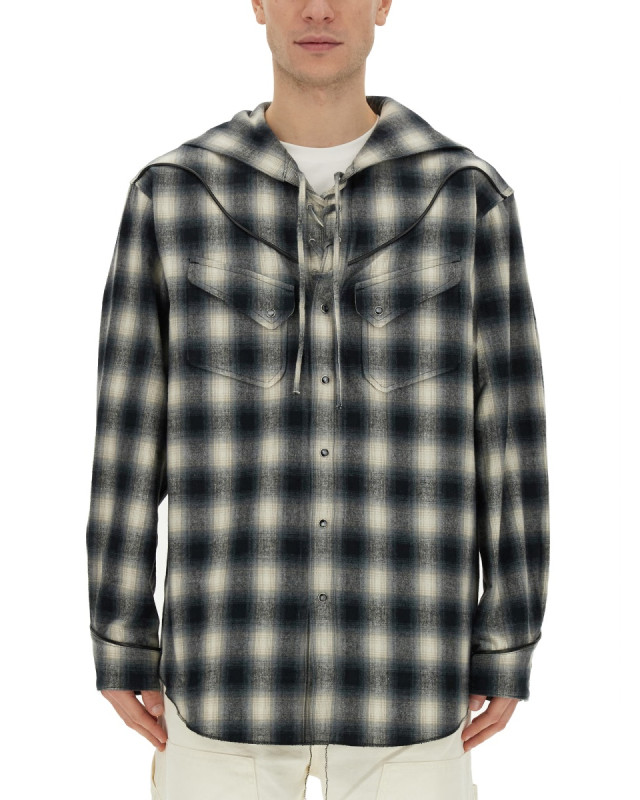 [AiE] Shirts Long Sleeve FW23 NS946_A-BLACK/WHITE