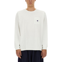 [Needles] T-shirts Long Sleeve FW23 NS272_A-WHITE