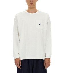 [Needles] T-shirts Long Sleeve FW23 NS272_A-WHITE