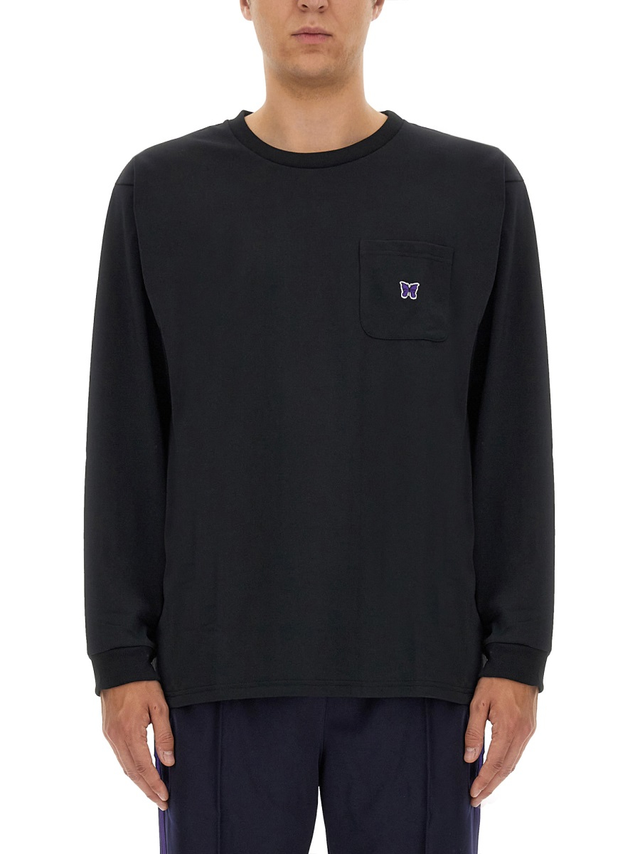 [Needles] T-shirts Long Sleeve FW23 NS272_C-BLACK
