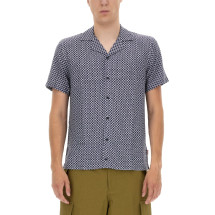 [ORLEBAR BROWN] Shirts Short Sleeve SS22 276138_NAVY/WHITE