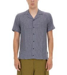 [ORLEBAR BROWN] Shirts Short Sleeve SS22 276138_NAVY/WHITE