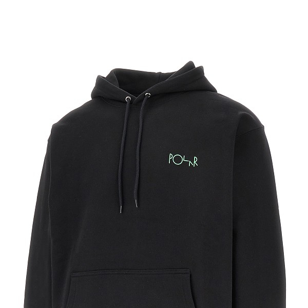 [POLAR SKATE CO] Hoodie SS25 POL-DAVEHFLOC.BLACK-BLACK