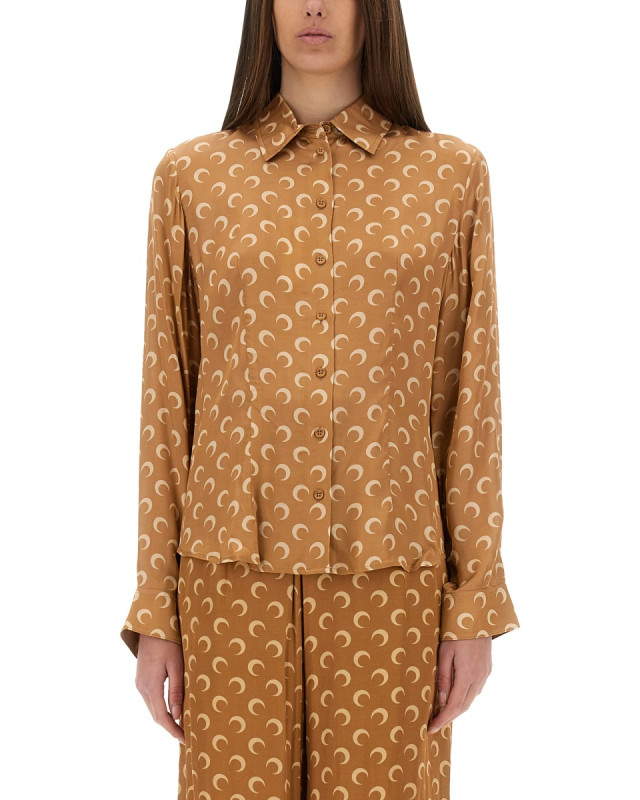 [MARINE SERRE] Shirts Long Sleeve SS25 WSI023B_CWOV0059BG70