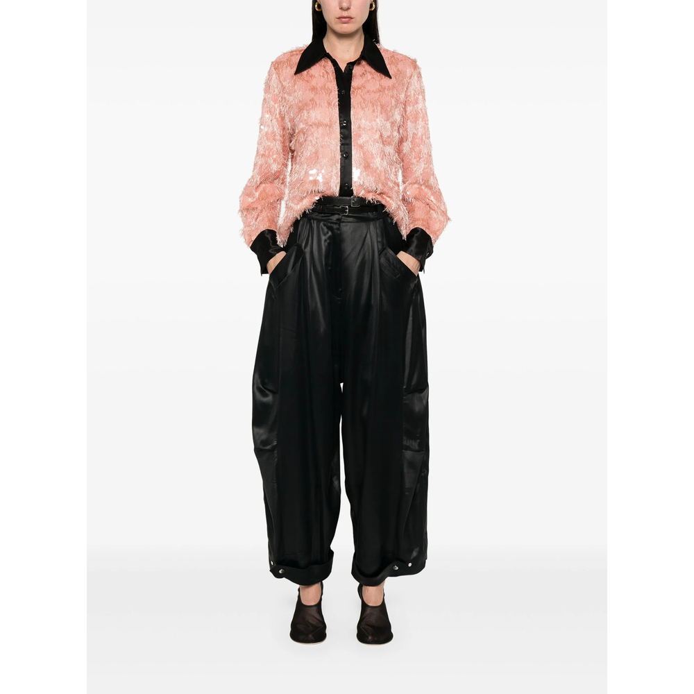 [Niccolò Pasqualetti] Trousers SS25 P006A MONTAGE BLACK