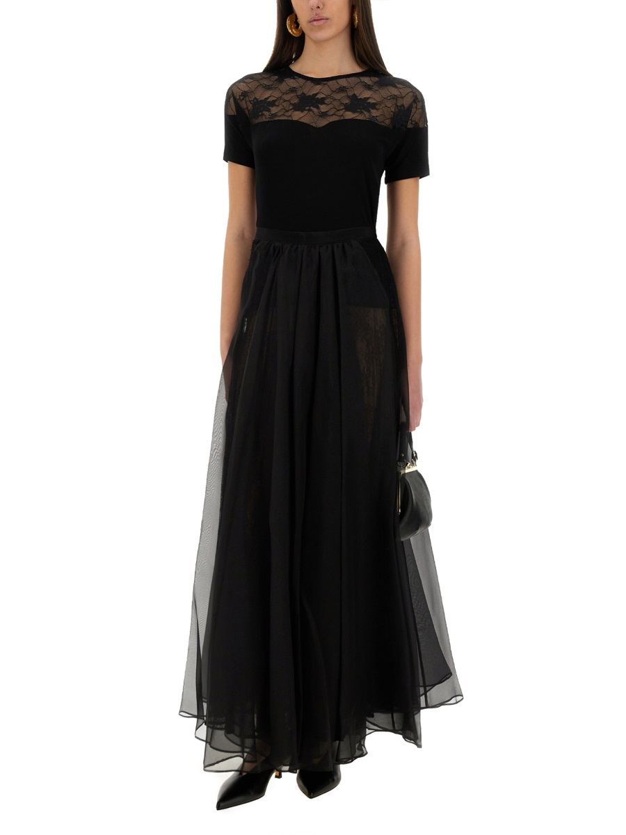 [Nina Ricci] Midi skirt SS25 25PCJU020SE0789_U9000