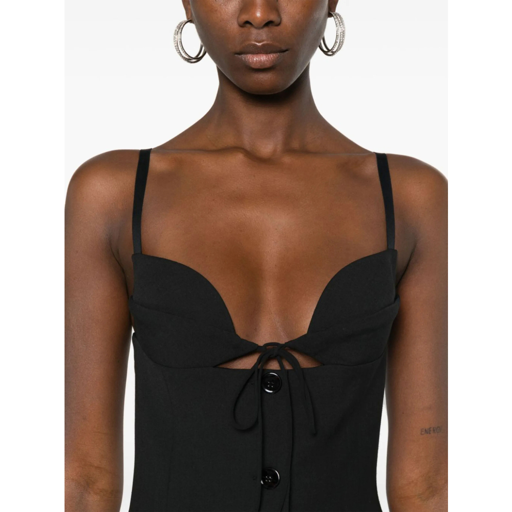[Nensi Dojaka] Sleeveless dress SS24 SS24DR186  BLACK