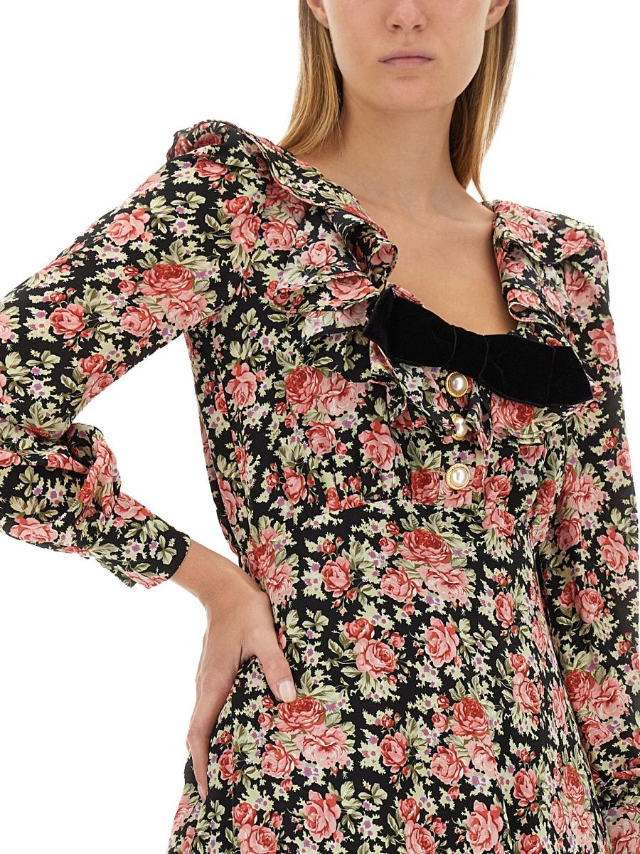 [Alessandra Rich] Long sleeve dress FW23 FAB3493_F4001900