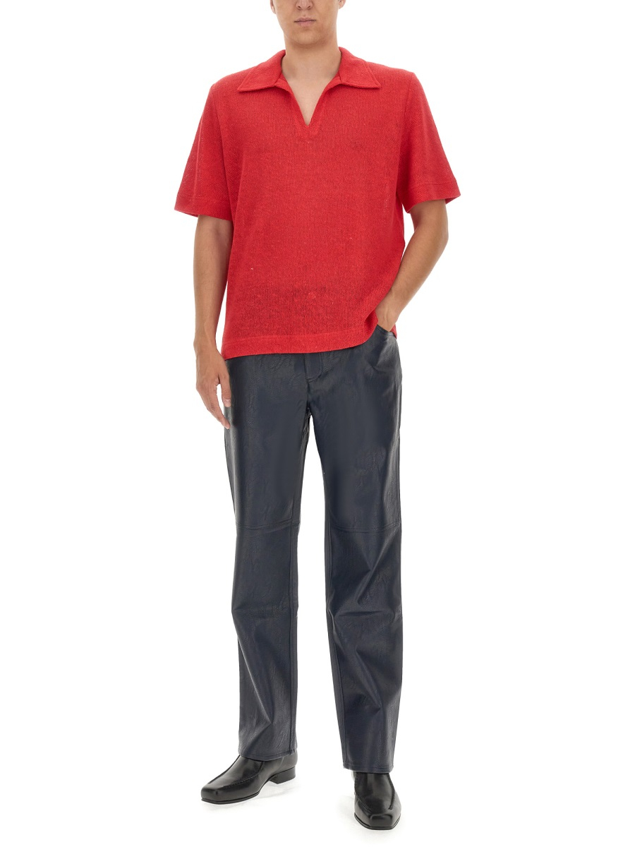 [Sefr] Shirts Short Sleeve SS23 PREFW23MATERED_REDLINEN