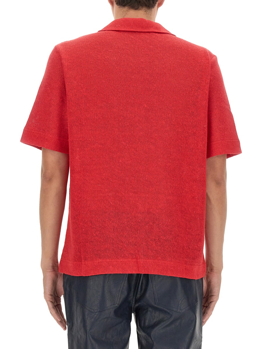 [Sefr] Shirts Short Sleeve SS23 PREFW23MATERED_REDLINEN