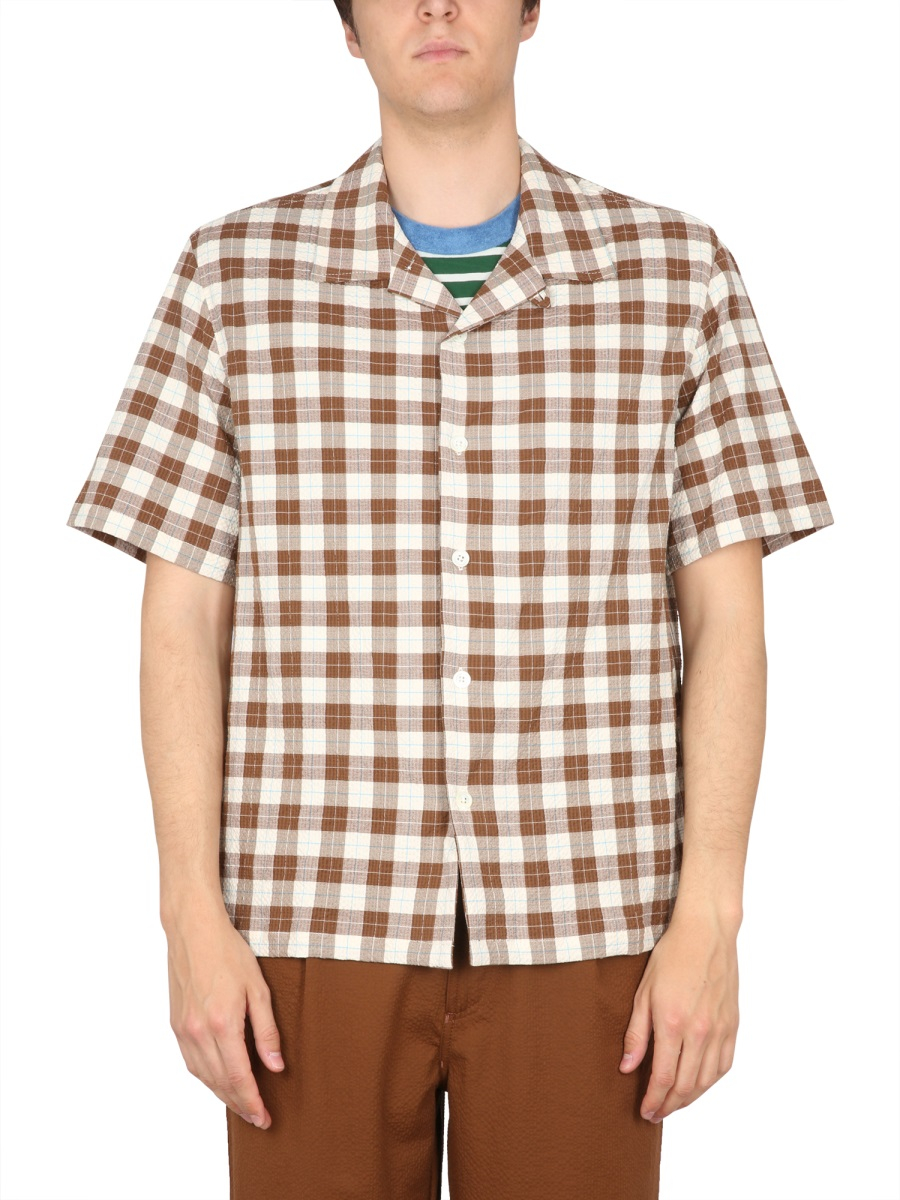 [Howlin] Shirts Short Sleeve SS23 COCKTAILDAMORE_BROWNCHECK