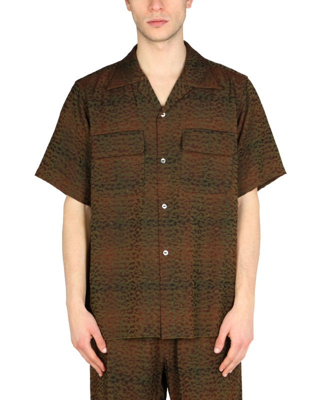 [Needles] Shirts Short Sleeve SS22 KP100_B-LEOPARD