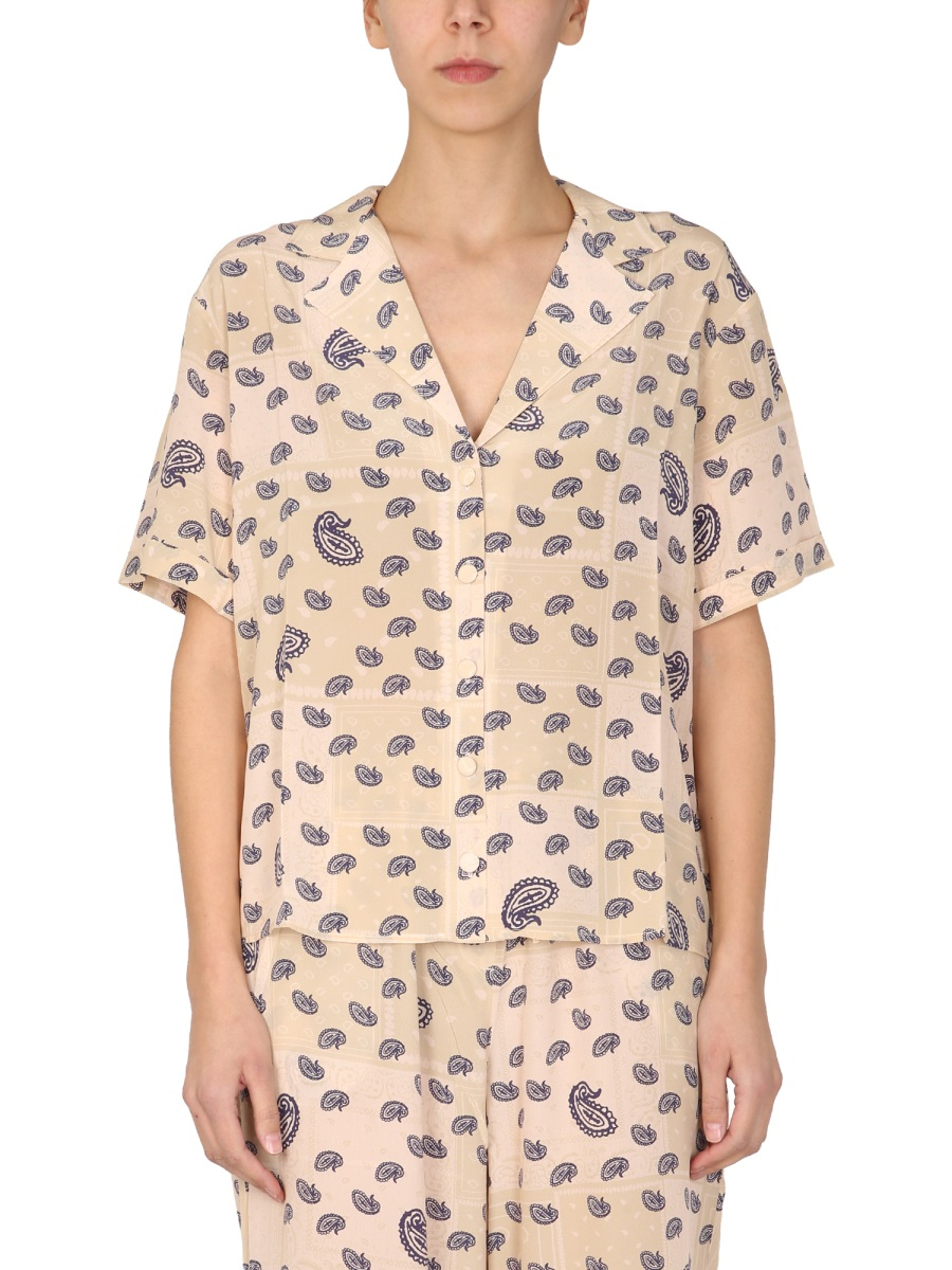 [Etre Cecile] Shirts Short Sleeve SS22 PAISLEY-SSHRT_PEARLPAISLEY