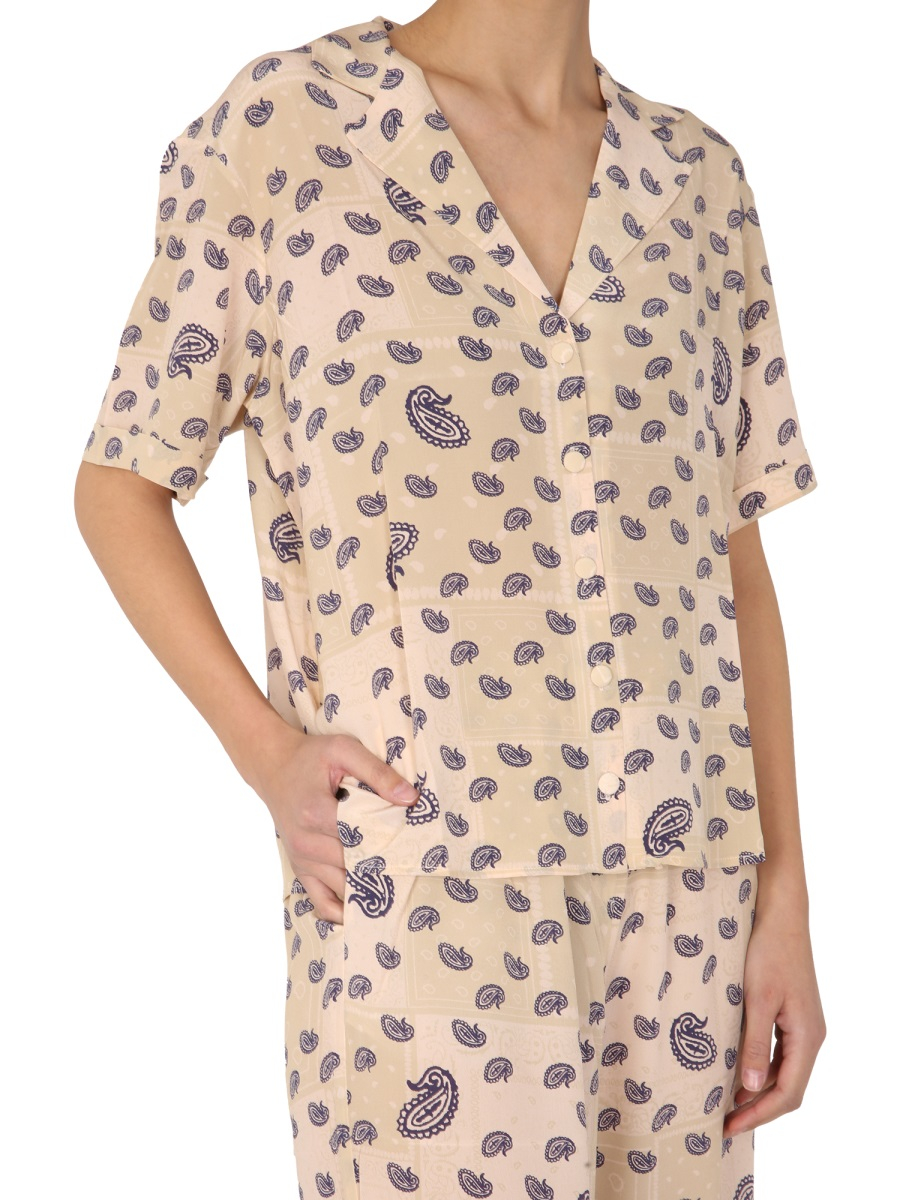 [Etre Cecile] Shirts Short Sleeve SS22 PAISLEY-SSHRT_PEARLPAISLEY