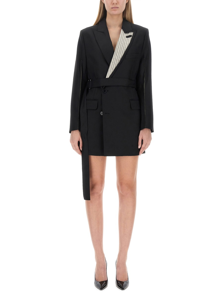 [VICTORIA BECKHAM] Long sleeve dress FW23 1423WDR005055B_BLACK