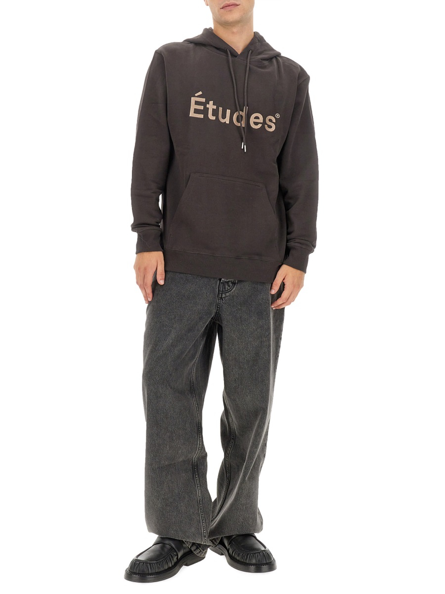 [etudes] Hoodie FW23 H23MM255A01570_DKBROWN