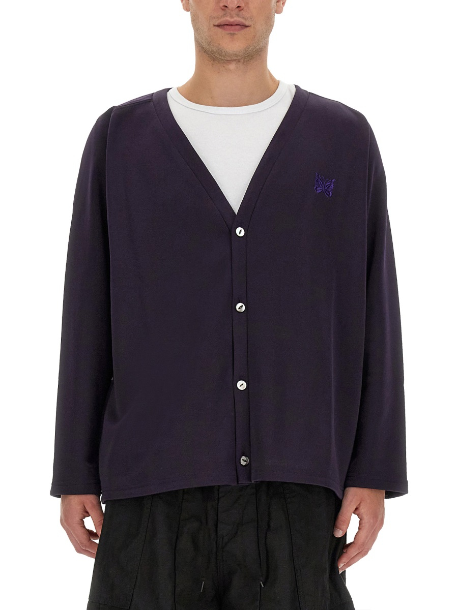 [Needles] Cardigan SS23 MR304_C-EGGPLANT