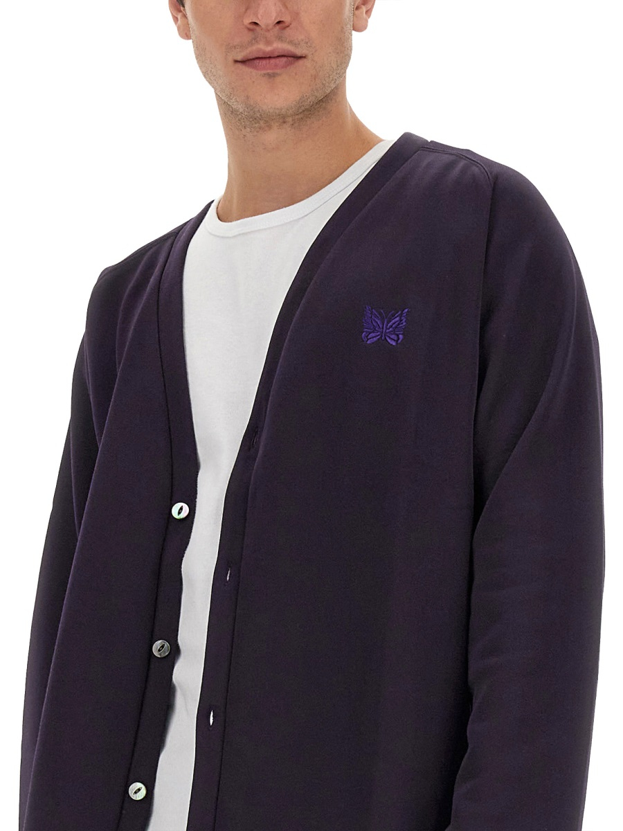 [Needles] Cardigan SS23 MR304_C-EGGPLANT