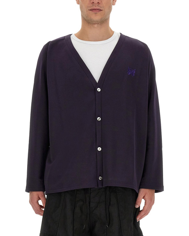 [Needles] Cardigan SS23 MR304_C-EGGPLANT
