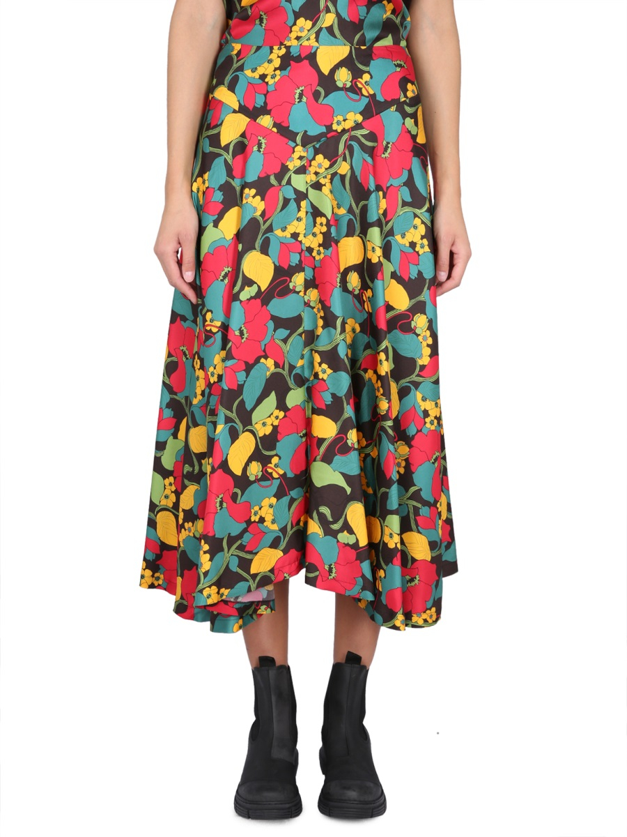 [LA DOUBLEJ] Midi skirt SS23 SKI0072_SIL001VIN0001