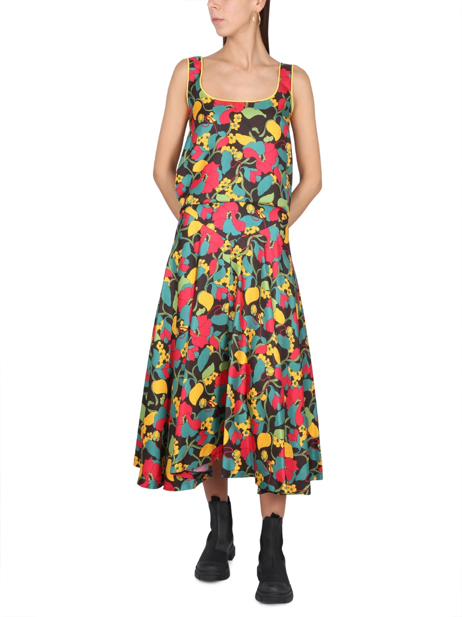 [LA DOUBLEJ] Midi skirt SS23 SKI0072_SIL001VIN0001