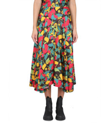 [LA DOUBLEJ] Midi skirt SS23 SKI0072_SIL001VIN0001