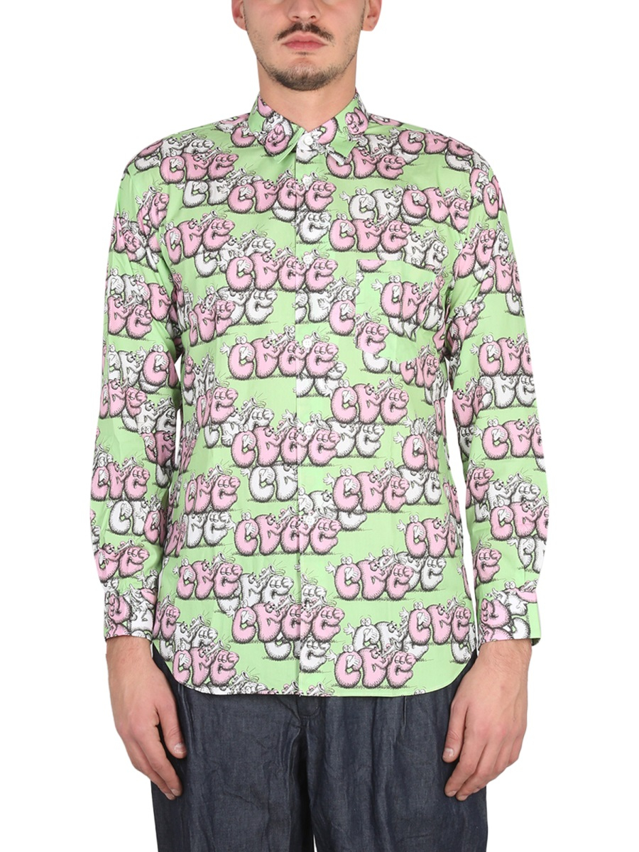 [COMME DES GARCONS SHIRT] Shirts Long Sleeve FW21 B033_PRINTG